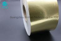 กระดาษถ่ายโอนอลูมิเนียม Foil กระดาษฟอยล์ยาสูบ Metallized 81mm-86mm ความกว้าง