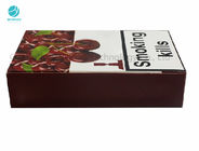 กล่องกระดาษแข็งสีแดงกรณีบุหรี่กรณี Shisha การพิมพ์และพิมพ์ฟอยล์ UV