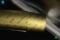 โลโก้ลายนูนชื่อ บริษัท ทองถูบุหรี่อลูมิเนียมฟอยล์กระดาษ Metalizing ลามิเนตยาว 1500m