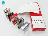กล่องกระดาษแข็งโลโก้นูนส่วนบุคคลสำหรับแพ็คเกจบุหรี่ครบชุด