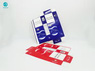 Blue Red Series Design กล่องกระดาษแข็งแบบใช้แล้วทิ้งที่ทนทานสำหรับบรรจุภัณฑ์บุหรี่
