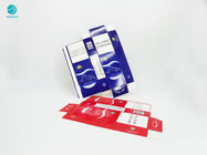 กระดาษแข็งทนทานออกแบบชุดสีแดงสีน้ำเงินสำหรับบรรจุภัณฑ์ยาสูบบุหรี่