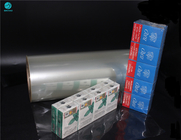 ฟิล์มบรรจุภัณฑ์พีวีซีกระดาษแก้วใส 360 มม. สำหรับบรรจุภัณฑ์กล่องบุหรี่เปล่า