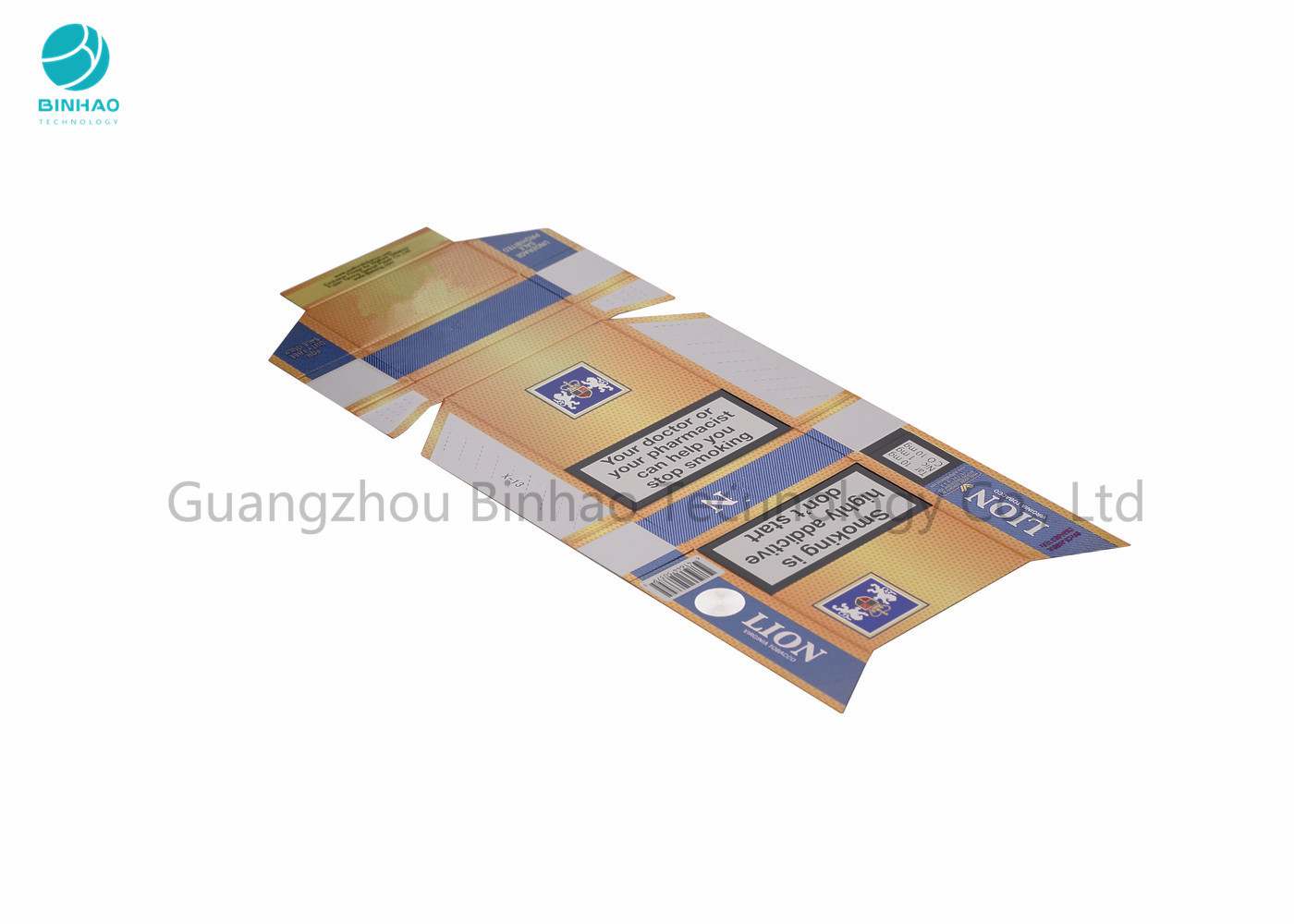 กล่องกระดาษแข็งกรณีบุหรี่ / การพิมพ์สีเต็มรูปแบบ CIG Packet ด้วยการปั๊มร้อน