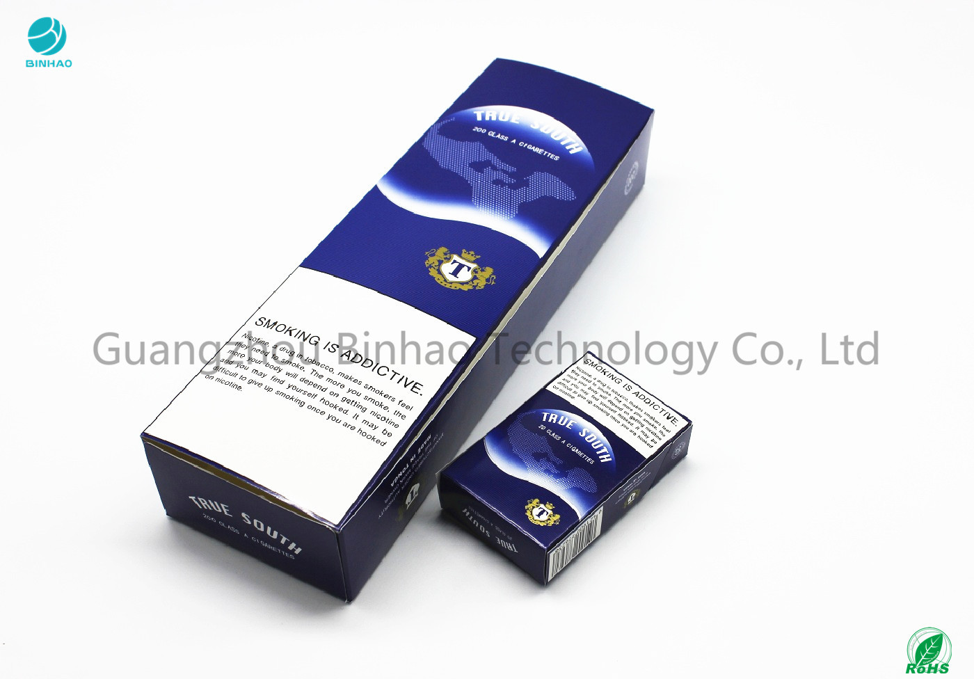 Fancy Blue วัสดุรีไซเคิลกระดาษแข็งกรณีบุหรี่ / Smoking Plain Packaging