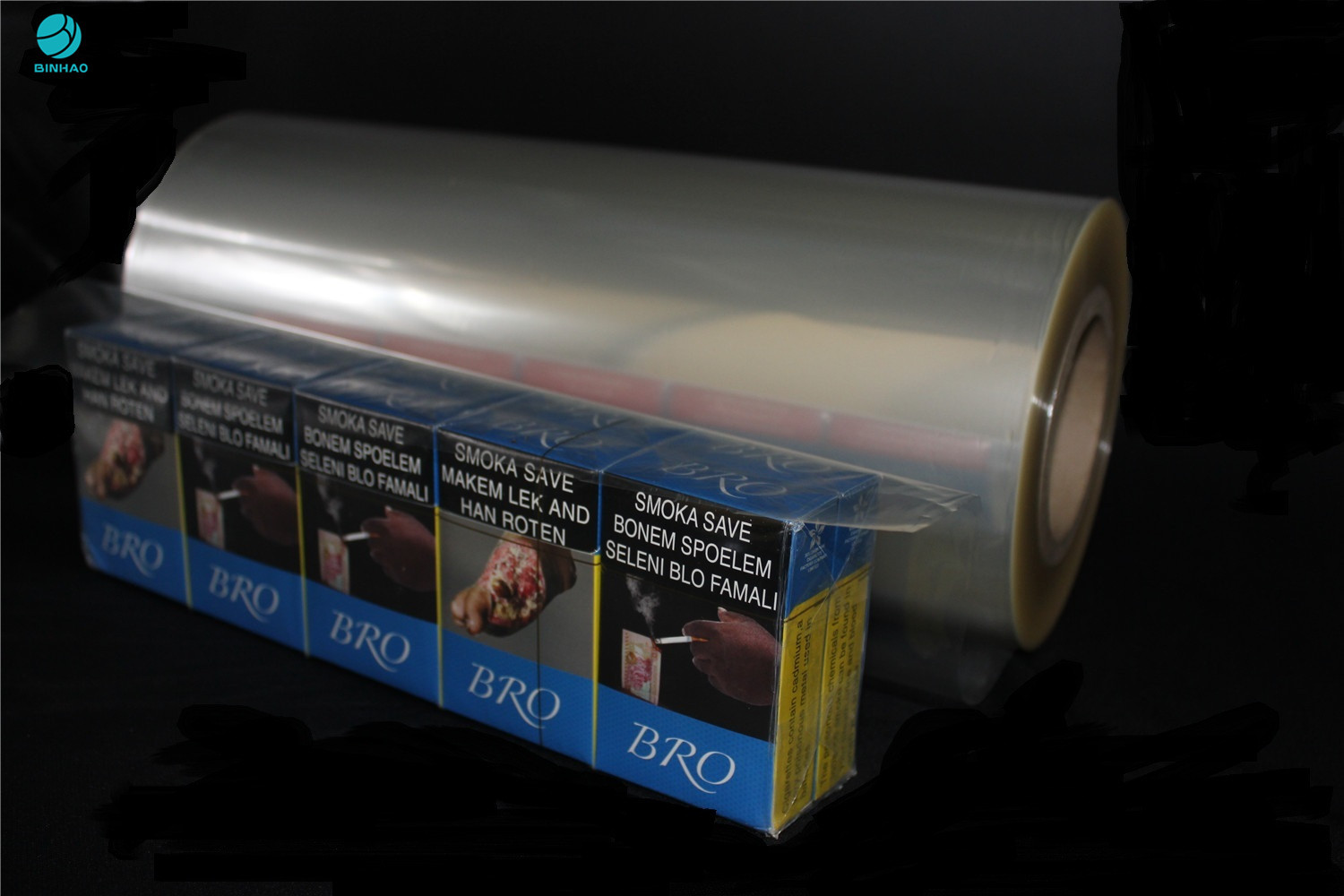 ฟิล์มโพลีไวนิลคลอไรด์ 360 มม. สำหรับบรรจุภัณฑ์อาหารฟิล์มบรรจุภัณฑ์ PVC สำหรับกล่องบุหรี่