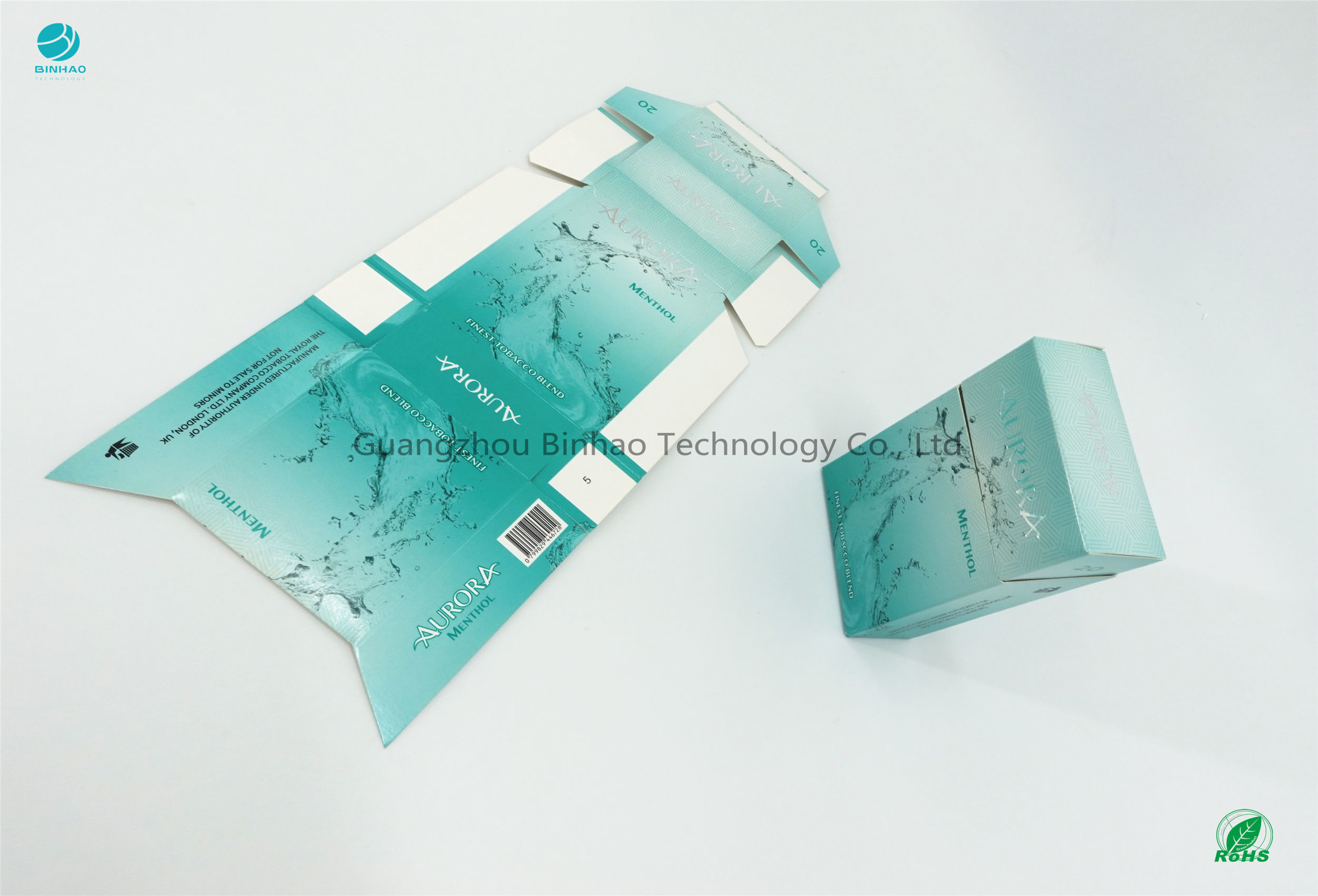 กระดาษแข็งบุหรี่กรณีพื้นผิวการรักษา UV ชนิดกระดาษ SBS
