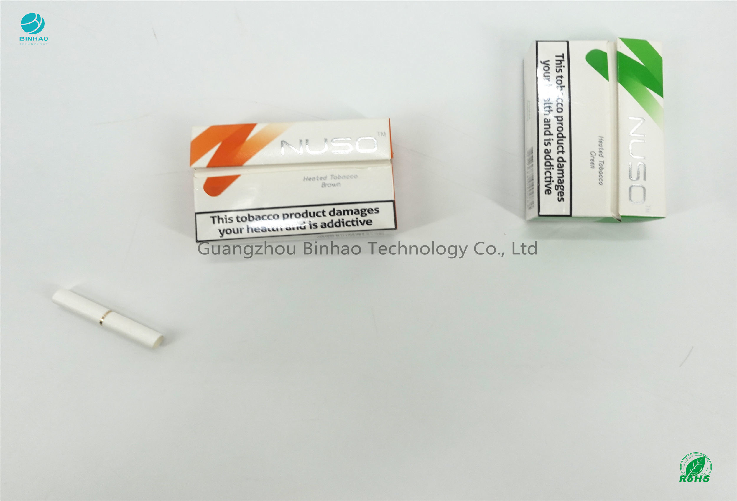 ซองบรรจุภัณฑ์บุหรี่อิเล็กทรอนิกส์ HNB กระดาษเยื่อเคมีฟอกขาวแบบกำหนดเอง