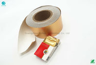 กระดาษอลูมิเนียมฟอยล์สีทอง 85 มม. 95% สำหรับบรรจุภัณฑ์ยาสูบ