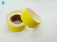 กระดาษแข็งแพคเกจบุหรี่ 90-114 มม. กระดาษกรอบด้านในม้วนด้วยสีเหลืองสดใส
