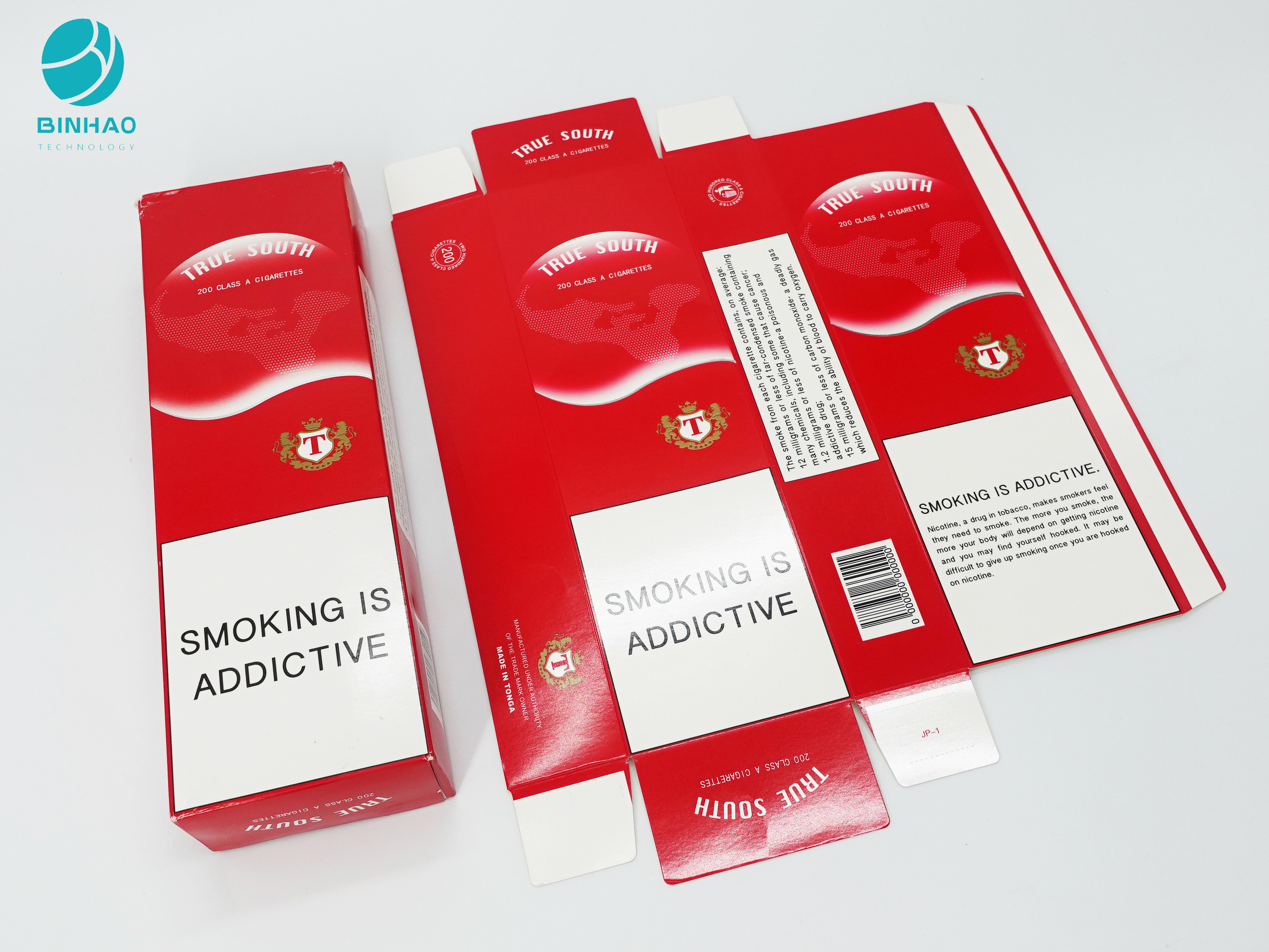 ซองยาสูบทนทานกล่องบรรจุบุหรี่กระดาษแข็งสำหรับผลิตภัณฑ์กล่อง