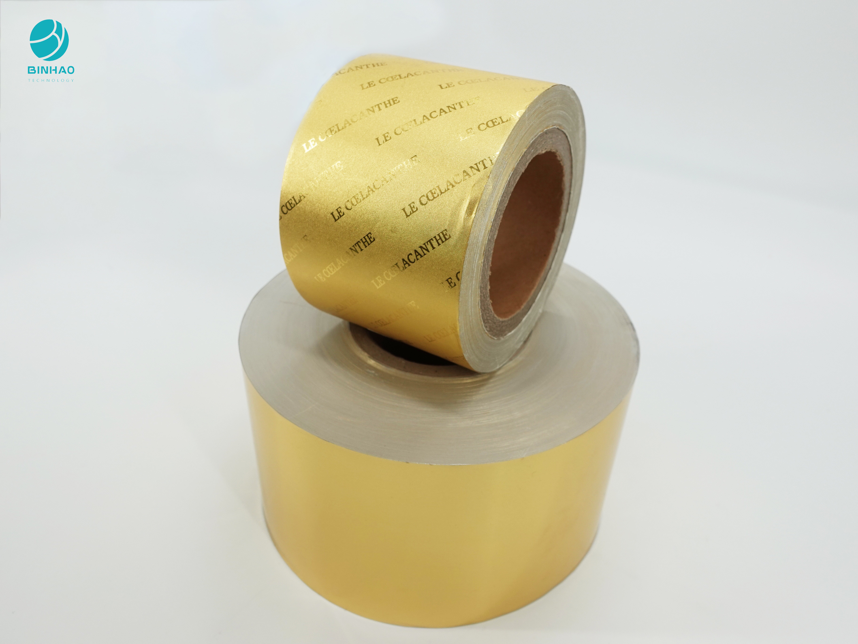 Hot Stamping Composite Gold 8011 กระดาษอลูมิเนียมฟอยล์สำหรับบรรจุภัณฑ์บุหรี่