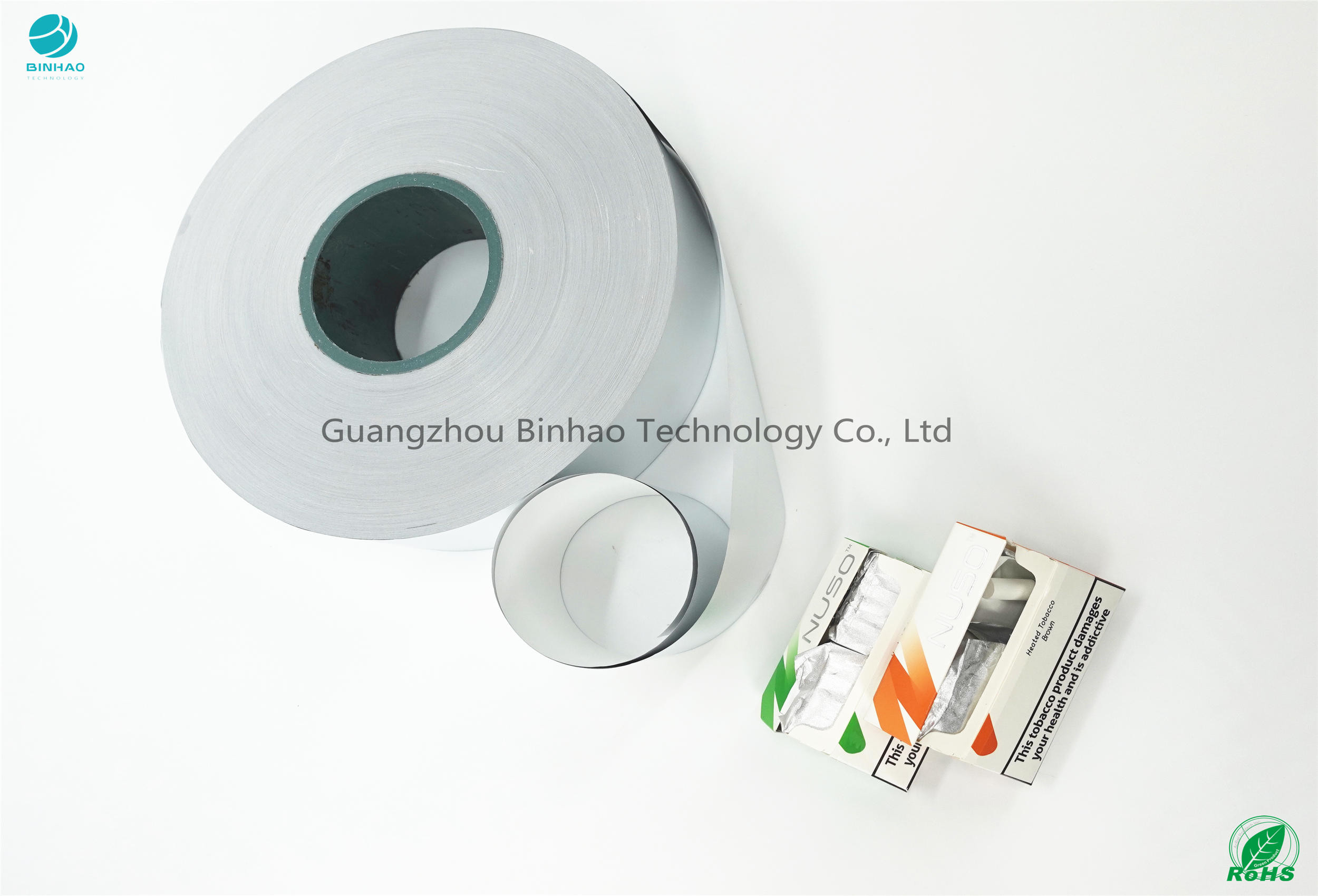 กระดาษฟอยล์อลูมิเนียมความกว้าง 50-85 มม. การรักษาลายนูน HNB E-Cigarette Package Materials
