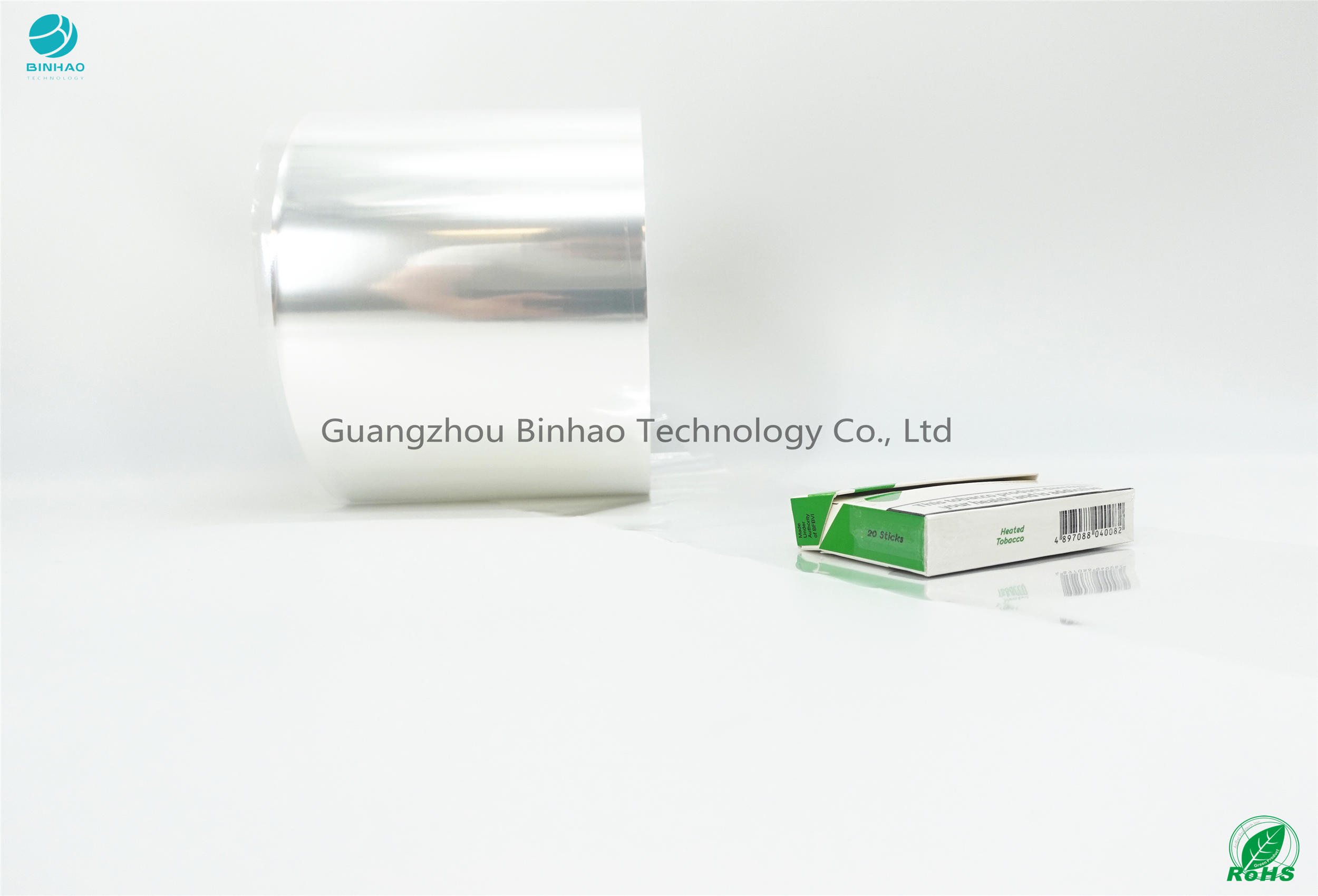 HNB E-Cigareatte วัสดุบรรจุภัณฑ์ฟิล์ม BOPP การส่งผ่านสูงความยาว 2500 ม